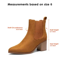 Pointed Toe Chelsea Ankle Boots