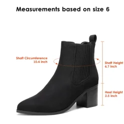 Pointed Toe Chelsea Ankle Boots