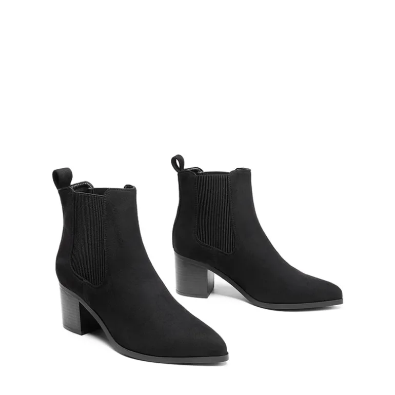 Pointed Toe Chelsea Ankle Boots
