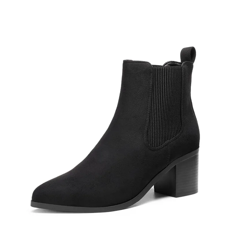 Pointed Toe Chelsea Ankle Boots