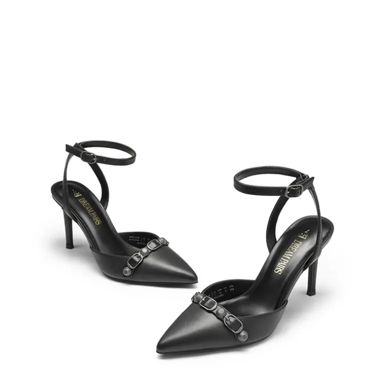 Pointed Toe Chic Ankle Strap Stiletto Pumps