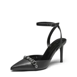 Pointed Toe Chic Ankle Strap Stiletto Pumps