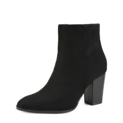 Pointed Toe Chunky Heel Ankle Boots