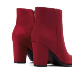 Pointed Toe Chunky Heel Ankle Boots