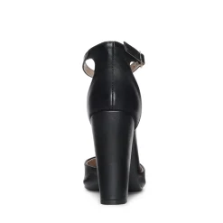 Pointed Toe Chunky Heel Pumps