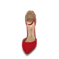 Pointed Toe Chunky Heel Pumps