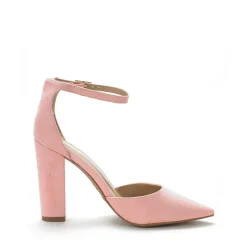 Pointed Toe Chunky Heel Pumps
