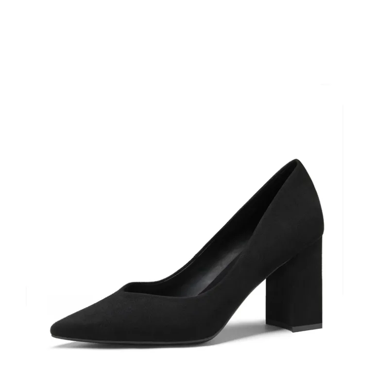 Pointed Toe Chunky High Heel Pumps