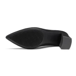 Pointed Toe Chunky High Heel Pumps