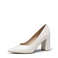 Pointed Toe Chunky High Heel Pumps