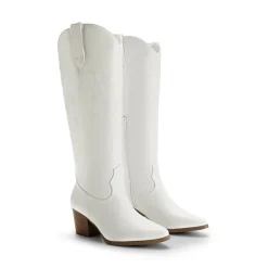 Pointed-Toe Cowgirl Knee-high Boots