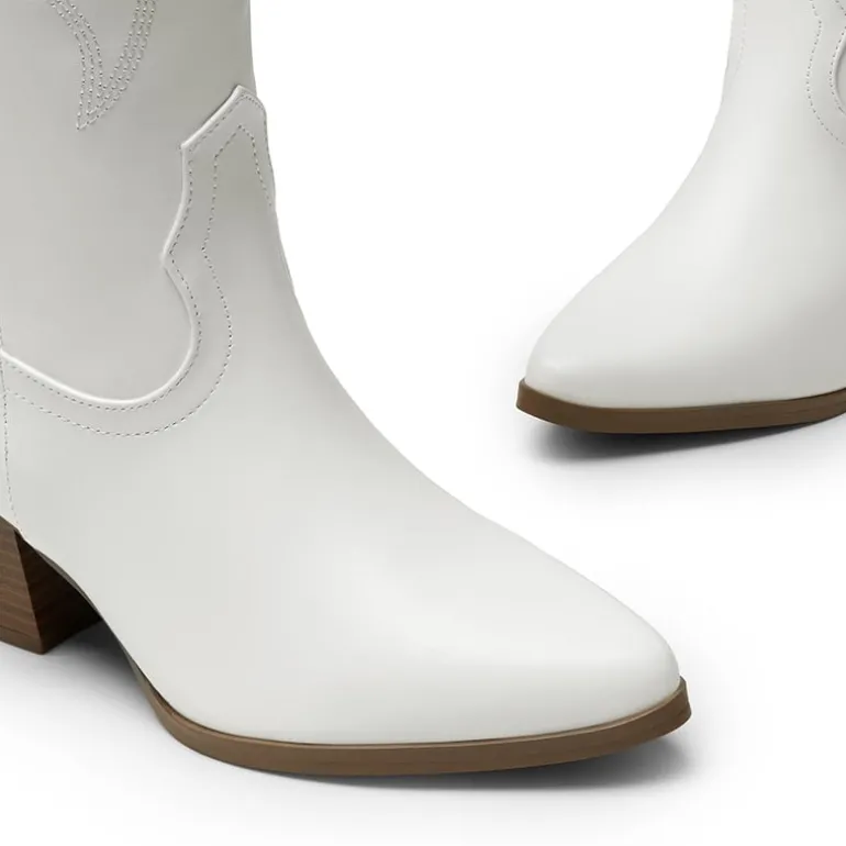 Pointed-Toe Cowgirl Knee-high Boots