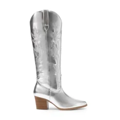 Pointed-Toe Cowgirl Knee-high Boots