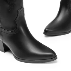 Pointed-Toe Cowgirl Knee-high Boots
