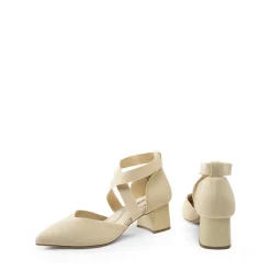 Pointed Toe Criss Cross Pumps