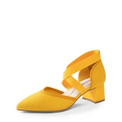Pointed Toe Criss Cross Pumps