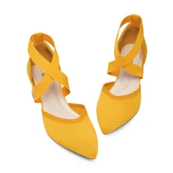 Pointed Toe Criss Cross Pumps