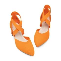 Pointed Toe Criss Cross Pumps