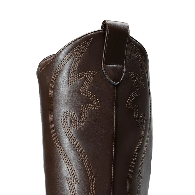 Pointed Toe Embroidered Cowboy Boots