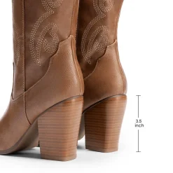 Pointed Toe Embroidered Cowboy Boots
