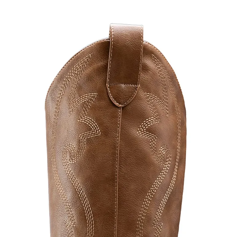 Pointed Toe Embroidered Cowboy Boots