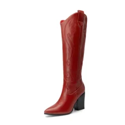 Pointed Toe Embroidered Cowboy Boots