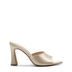 Pointed Toe Flared Heel Sandals