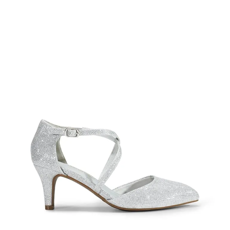 Pointed Toe Kitten Heel Dress Pumps