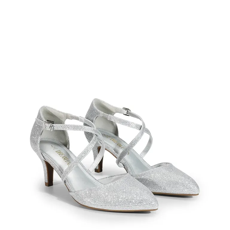 Pointed Toe Kitten Heel Dress Pumps