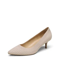 Pointed Toe Knitted Kitten Heel Pumps