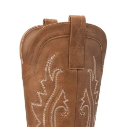 Pointed-Toe Mid-calf Cowgirl Boots