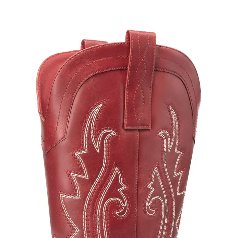 Pointed-Toe Mid-calf Cowgirl Boots