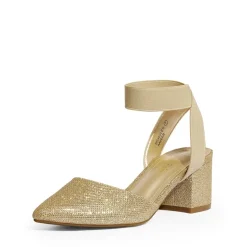 Pointed Toe Pumps with Ankle Strap