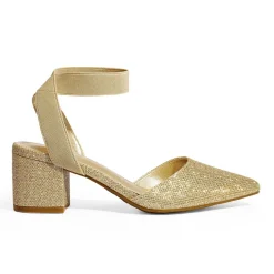 Pointed Toe Pumps with Ankle Strap