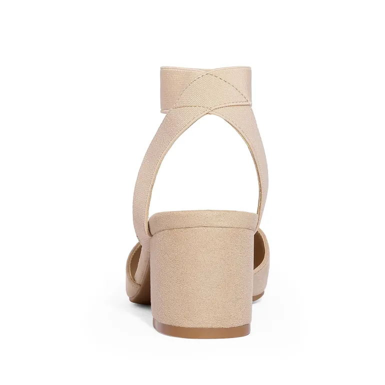 Pointed Toe Pumps with Ankle Strap