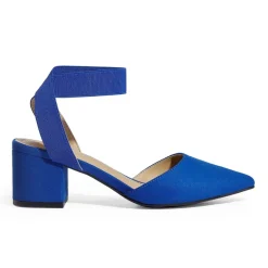 Pointed Toe Pumps with Ankle Strap
