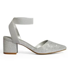 Pointed Toe Pumps with Ankle Strap