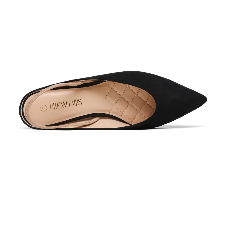 Pointed Toe Slingback Flats