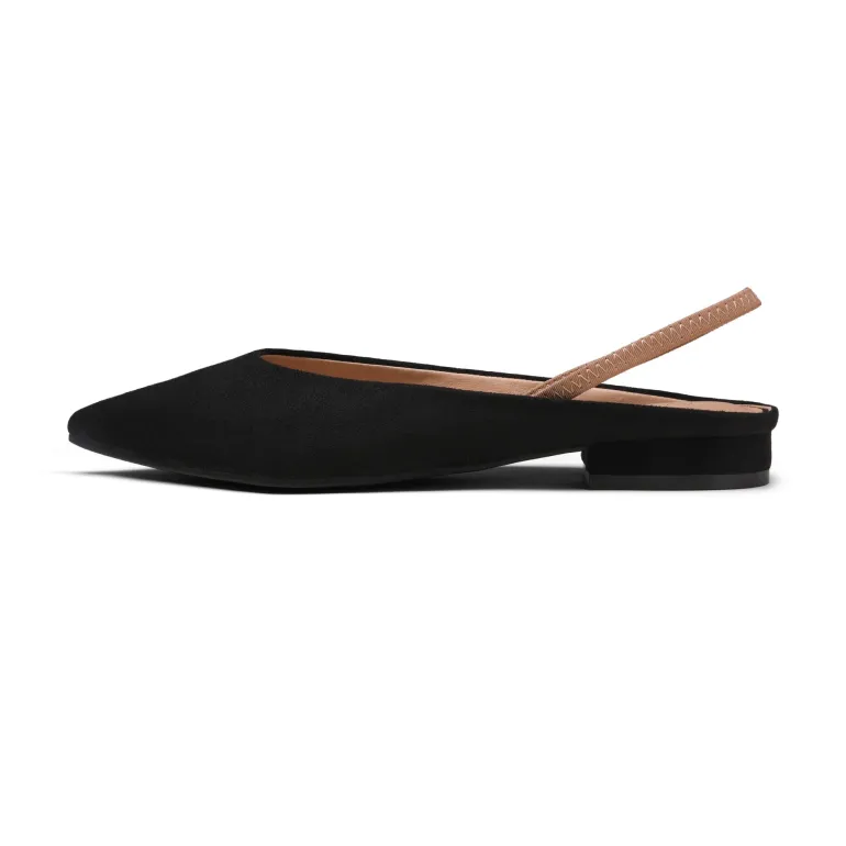 Pointed Toe Slingback Flats