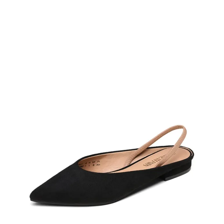 Pointed Toe Slingback Flats