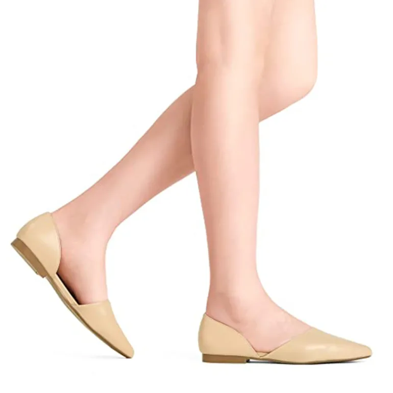 Pointed-Toe Slip on Flats