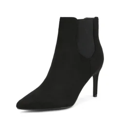 Pointed Toe Stiletto Chelsea Ankle Booties