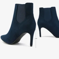 Pointed Toe Stiletto Chelsea Ankle Booties