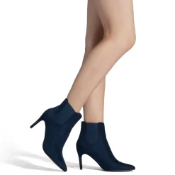 Pointed Toe Stiletto Chelsea Ankle Booties