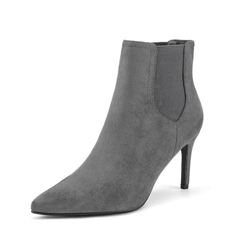 Pointed Toe Stiletto Chelsea Ankle Booties