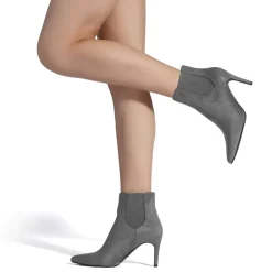 Pointed Toe Stiletto Chelsea Ankle Booties