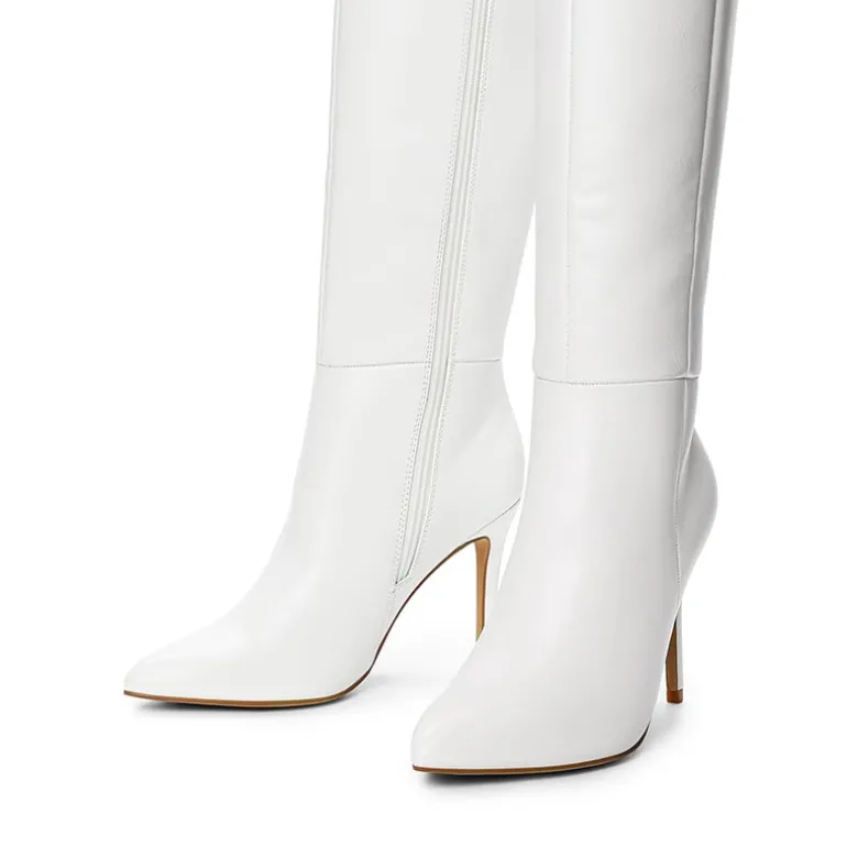 Pointed Toe Stiletto High Heel Knee High Boots