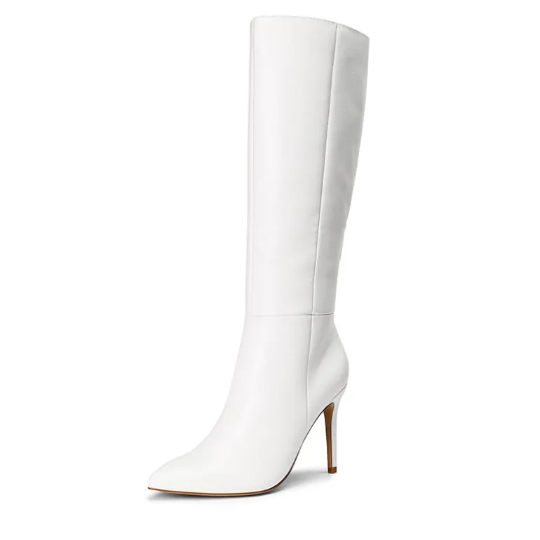 Pointed Toe Stiletto High Heel Knee High Boots
