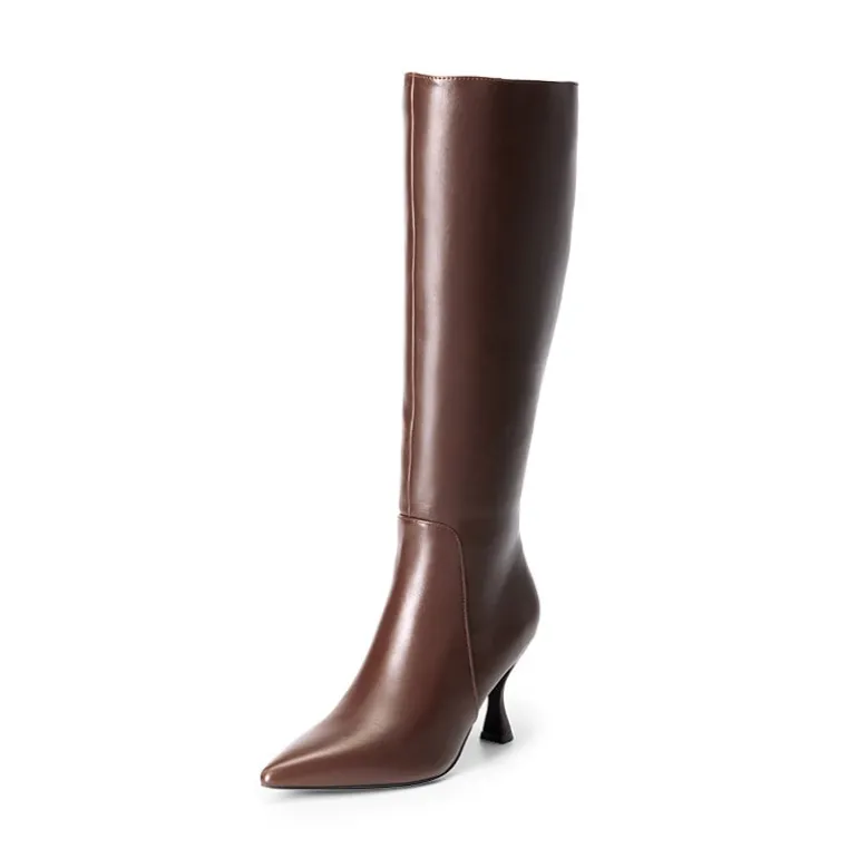 Pointed Toe Stiletto Knee-high Boots