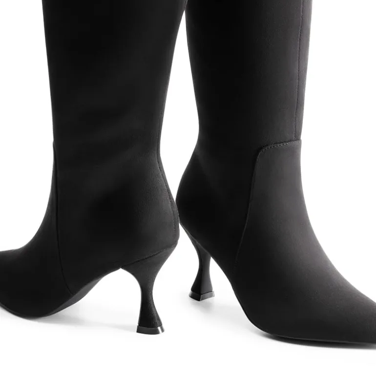 Pointed Toe Stiletto Knee-high Boots